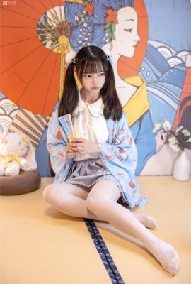 (Larawan ng Senluo Foundation Loli Silk Feet) JKFUN-027 Momo 15D White Silk Fancy B&B (65P)