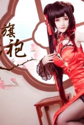 “Date A Live” Tokisaki Kurumi Peach Blossom Cheongsam Cosplay (CN: yui goldfish) (9P)