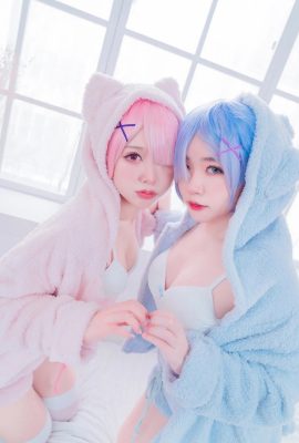 (Sealing line @RYOMKY, Hanai) Ram & Rem Pajamas (Re_ゼロからstart another world life)