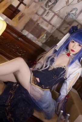 “Azur Lane” Ibuki Cheongsam Beautiful Legs Cosplay (CN: Medyo maalat ang ice cream) (9P)