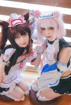 Chocolate and Vanilla Chocolate: @南桃Momoko, Vanilla: @亚恲桃桃屋 (9P)