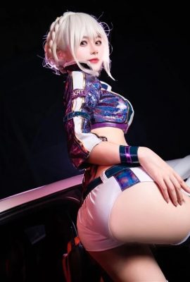 “Fate” Black gun idiot Ang sexy butt racing girl ni Altria Cos beautiful picture (CN: Qianqianjiang w) (10P)