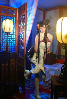 Xia Ningning-Onmyoji Mobile Game COS Cheongsam Twilight Scene Xiefang Palace, Napakarilag Taon