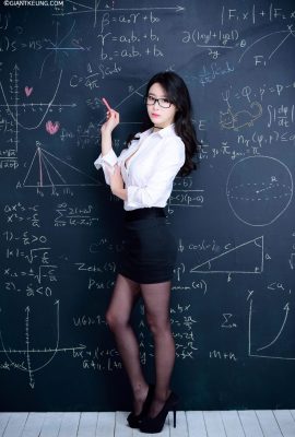 (Korean model beautiful legs series) Long-legged beauty model Soi sexy teacher black stockings at magagandang legs (23P)