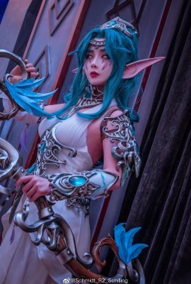 World of Warcraft Tyrande @肉丝热热子 (Photography: @Schmidt_R2_Schilling) (World of Warcraft National Tour Exhibition) (9P)