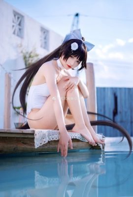 Azur Lane Beach Rhapsody Kaohsiung swimsuit cos cn big curly crotch (9P)