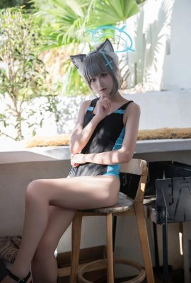 lunananya – Azure File Sand Wolf Baizi Swimsuit