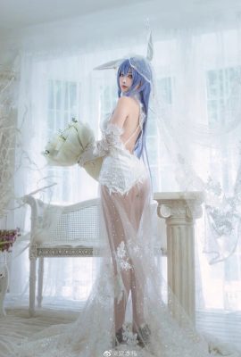 Azur Lane New Jersey (Hardin)-White Snow Ceremony Wedding Dress Cos cn Miyamoto Sakura (12P)